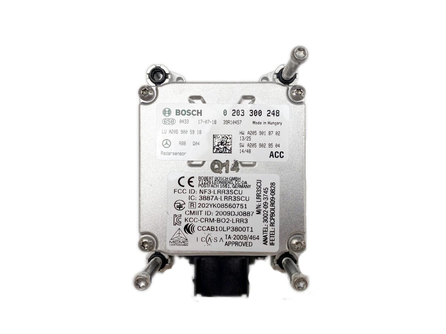 NOWY OE RADAR ACC DISTRONIC CZUJNIK MERCEDES C W205 GLC W253 A2059005918 0203300248