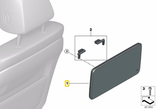 NOWY OE MONITOR WYŚWIETLACZ DISPLAY 10,2 TYLNY BMW 5 G30 G31 6 G32 GT 7 G11 G12 X5 F15 X6 F16 65506815911