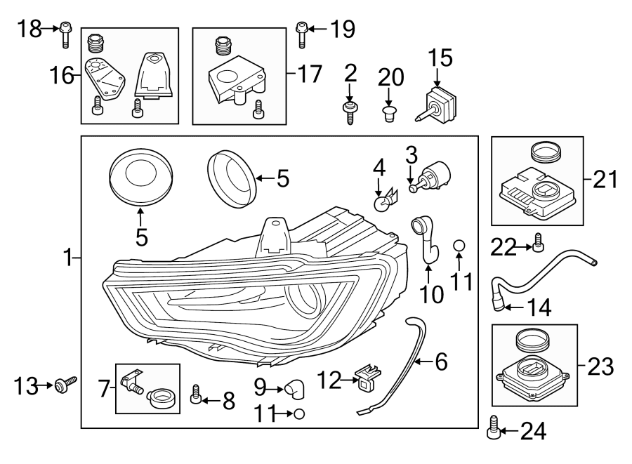 NOWY OE LED MODUŁ STEROWNIK AUDI A1 A3 S3 A4 S4 A6 S6 Q3 Q5 SKODA YETI OCTAVIA VW TOUAREG 4G0907397P