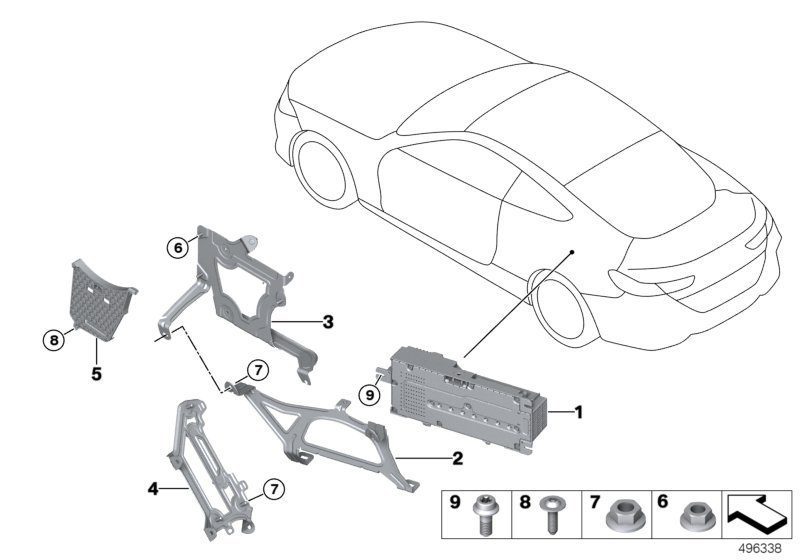 OE WZMACNIACZ SYSTEMU HIFI HARMAN BMW 8 G14 G15 X5 G05 X7 G07 8779569 - 65128779569