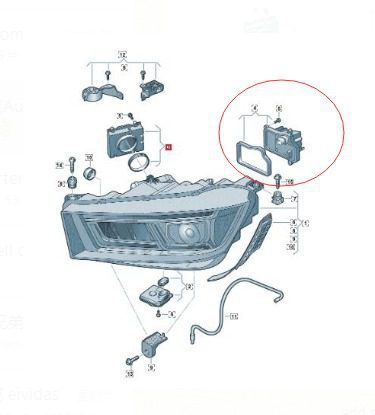 OE LED MODULE lumière diurne clignotant pour matrice côté gauche AUDI Q5 80A 80A998473C