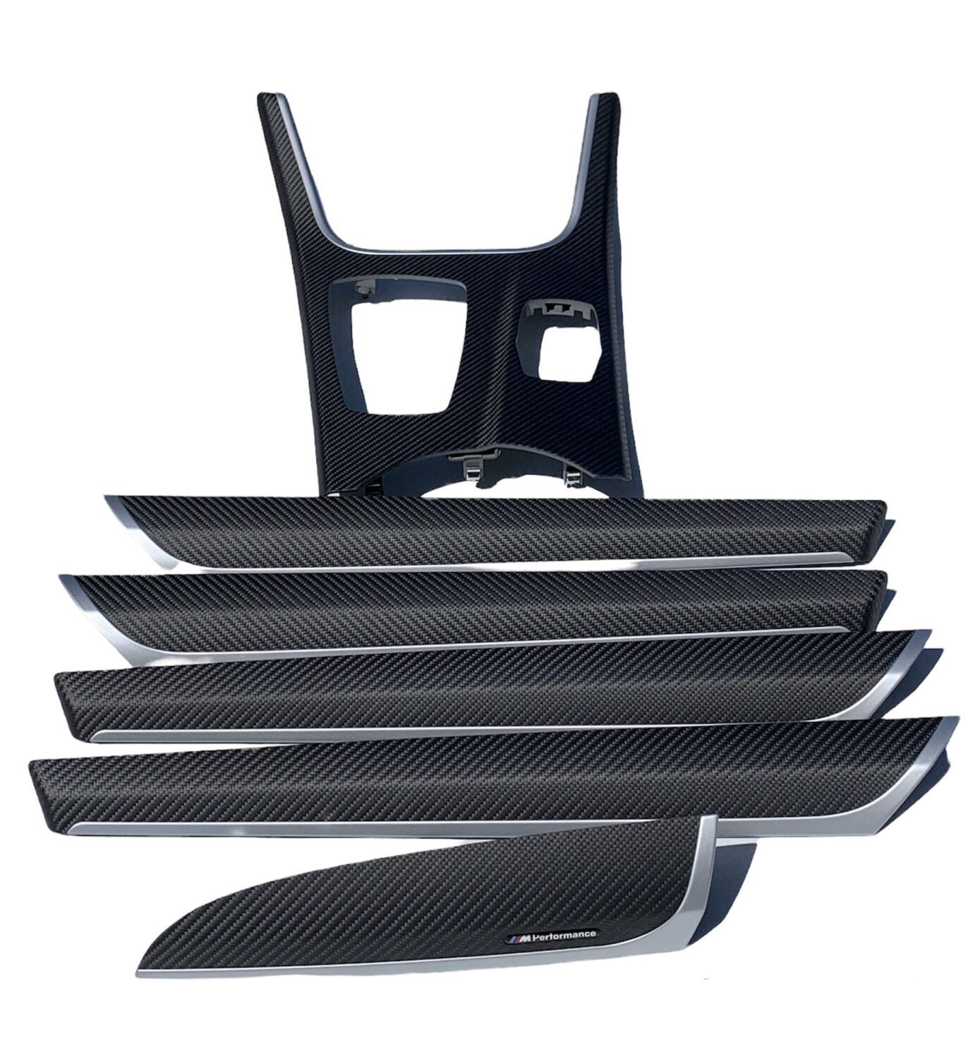 NEUE ORIGINAL CARBON SATZ Interieurleisten Leisten Dekor BMW X3 X4 F25 F26 51952358300 2358300