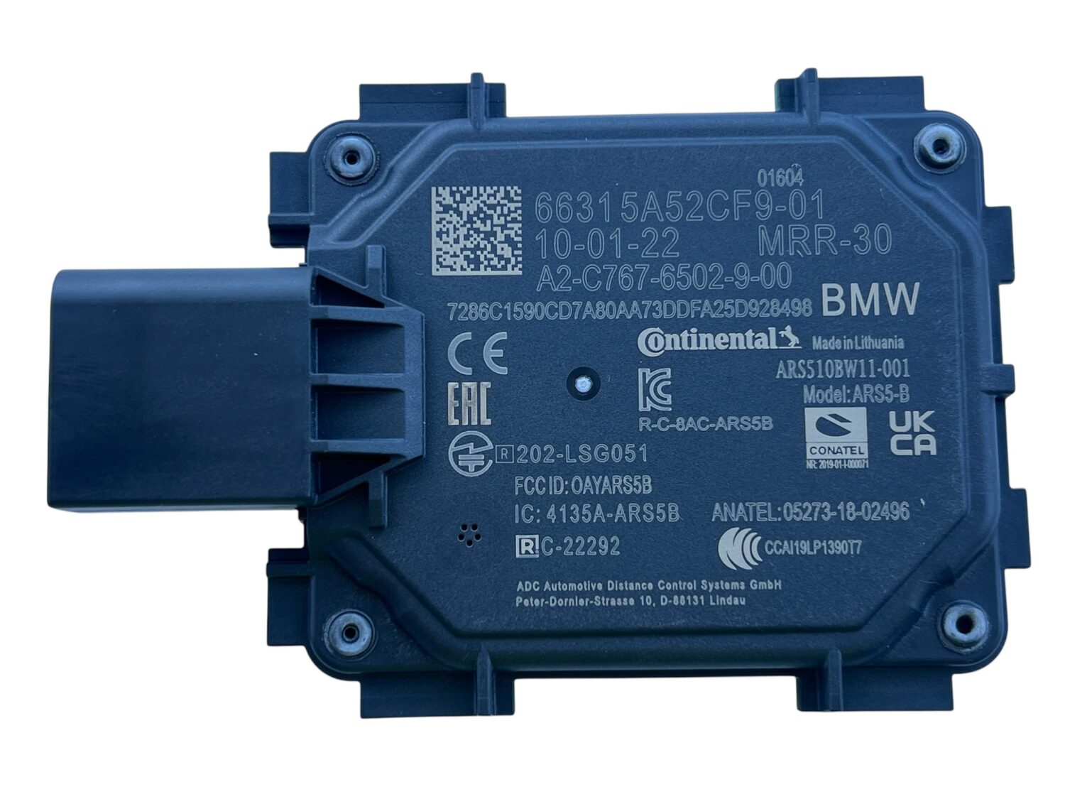 Radar ACC do BMW 66315A52CF901