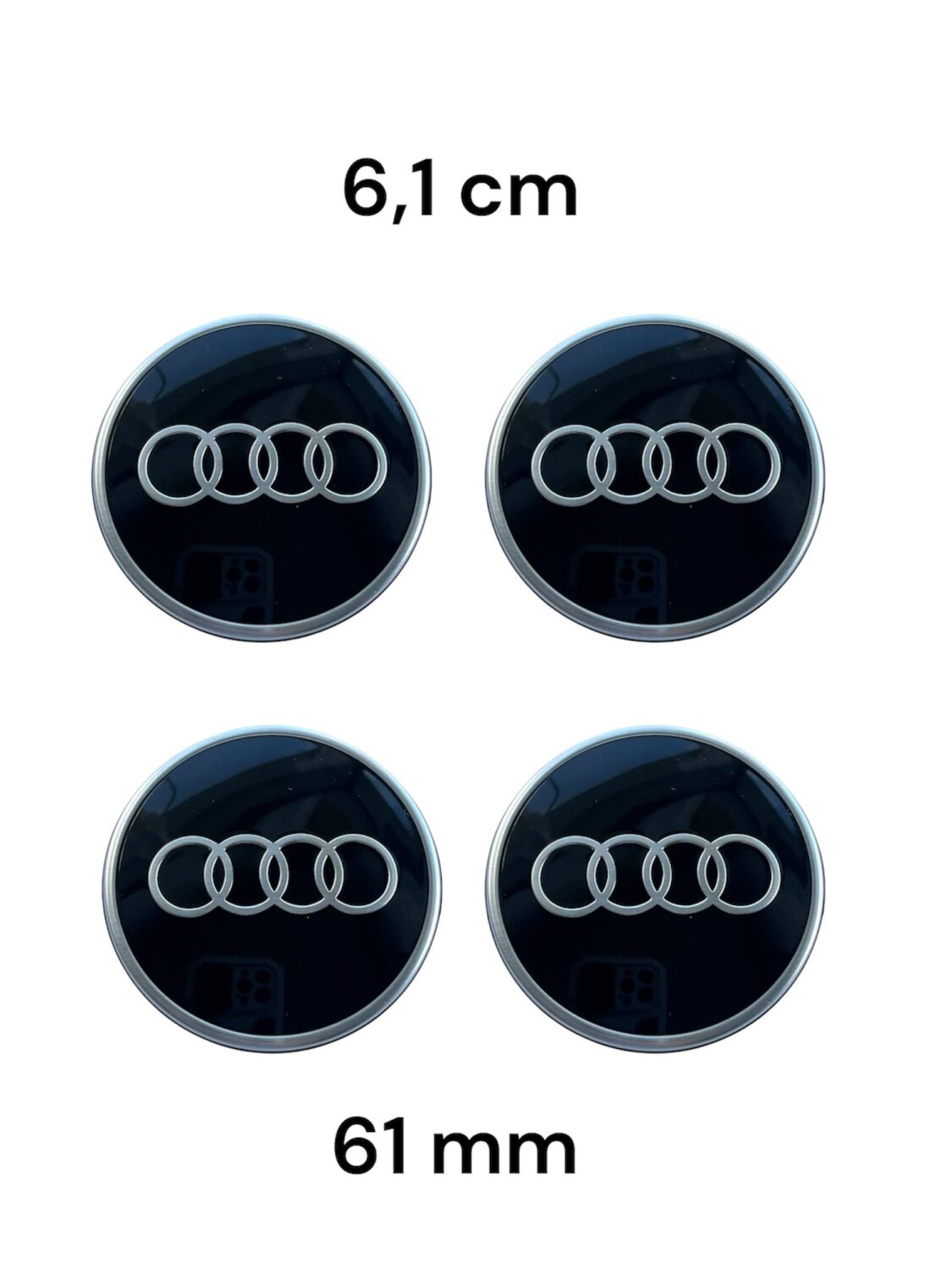 4X NOWE ORYGINALNE DEKIELKI ZAŚLEPKI PIAST KÓŁ 61 mm AUDI A1 A3 A4 A5 A6 A7 A8 Q2 Q4 Q5 Q7 Q8 R8 TT E-TRON 81A601170
