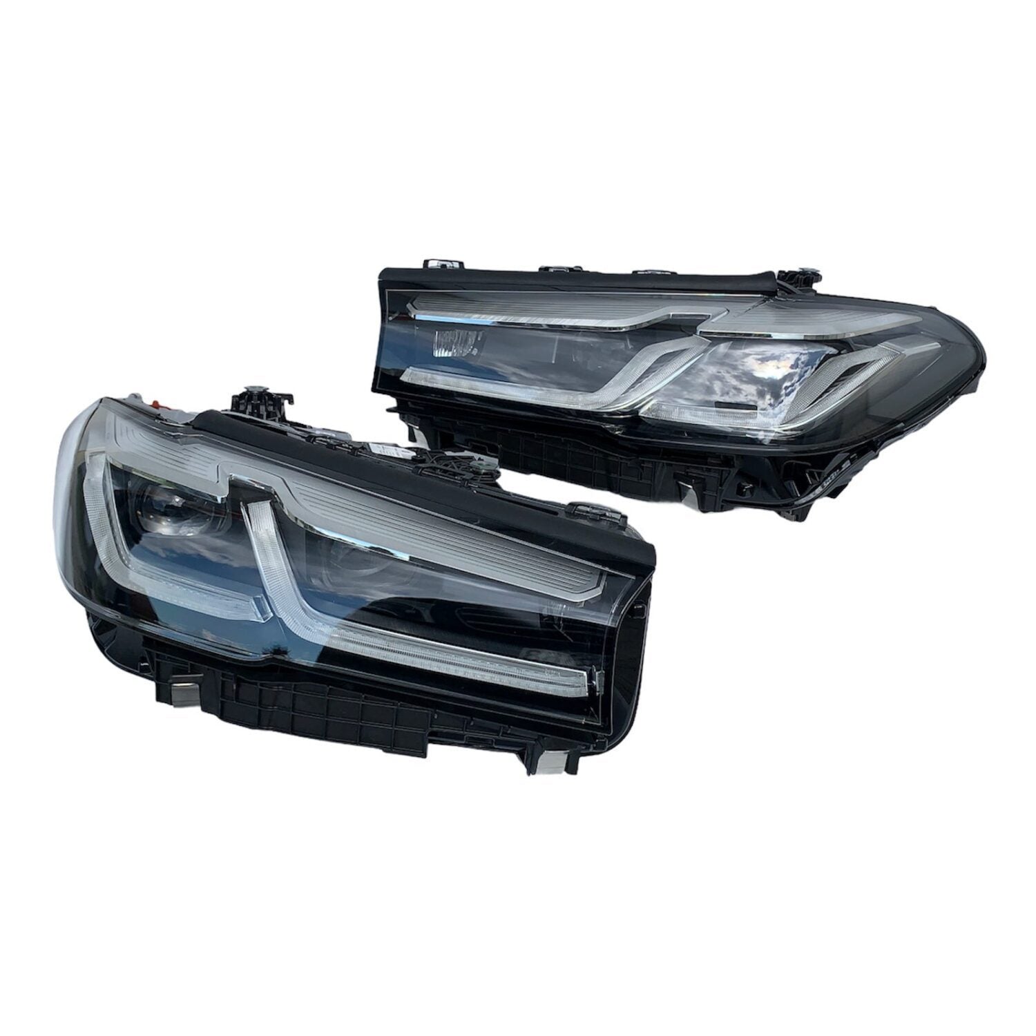 2X NOVÉ ADAPTIVNÍ LED SVĚTLOMETY BMW 5 G30 G31 F90 M5 LCI 9850601 + 9850602