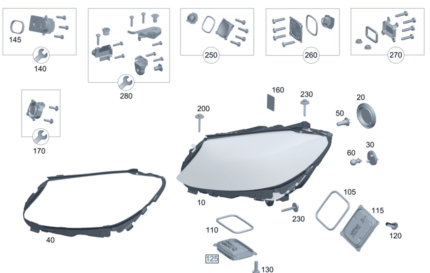 NOWY OE MODUŁ LED STEROWNIK MERCEDES A W177 B W247 C W205 E W213 CLA GLC GLE W167 A2479003603