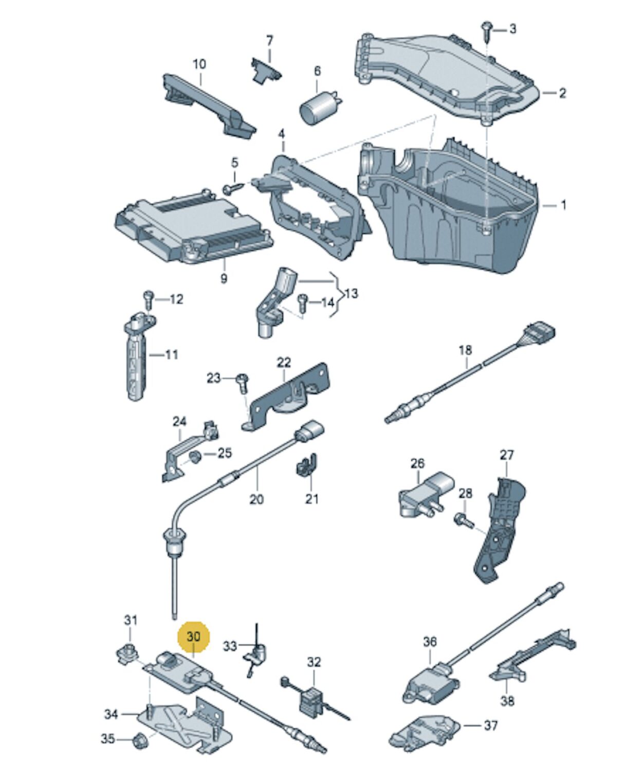 NOWY ORYGINALNY SENSOR NOX PRZÓD AUDI Q5 3.0 TDI 8R0907807R 2013-2017