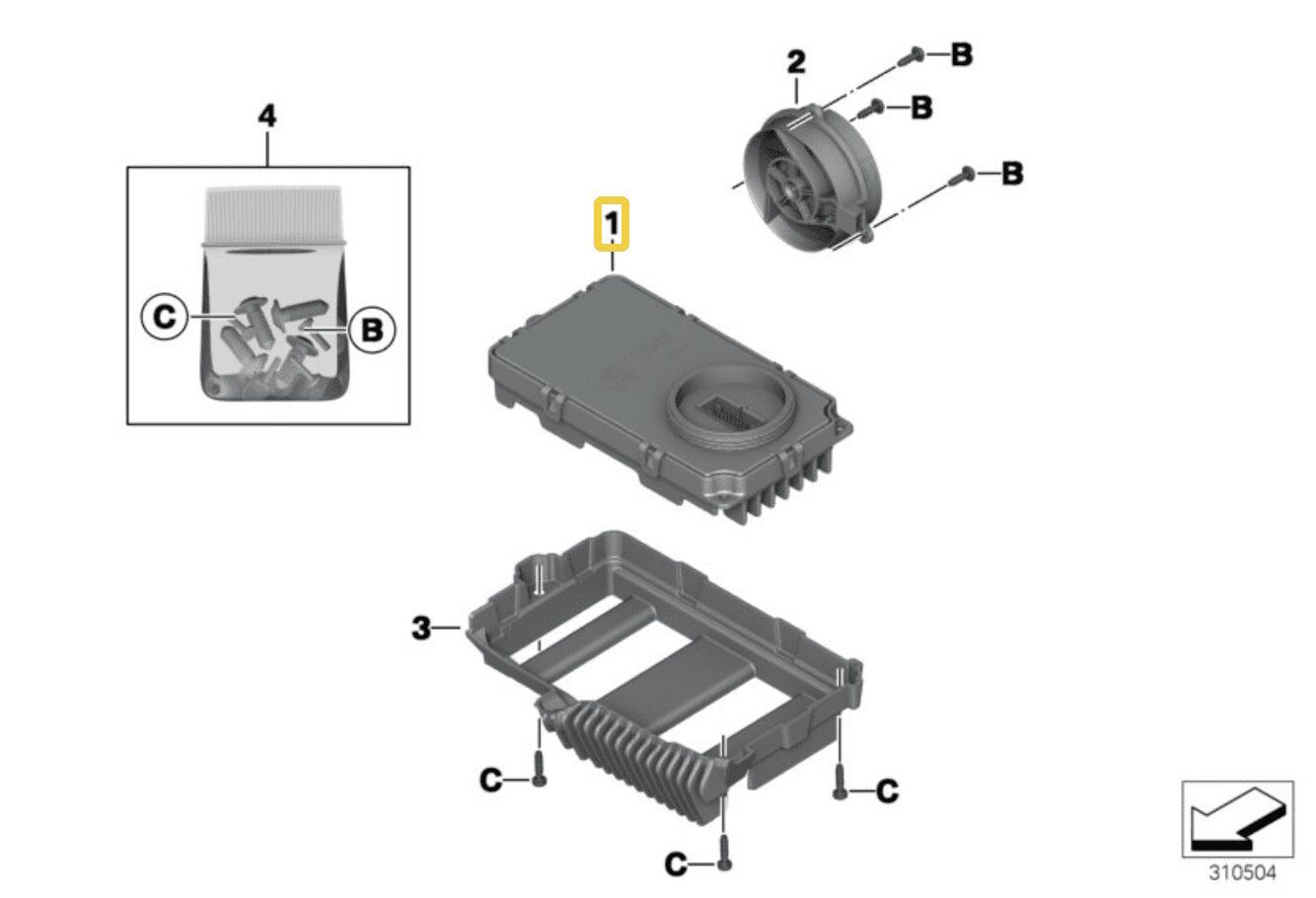 NOWY OE MODUŁ LED STEROWNIK ZKW COTINENTAL BMW K50 K51 R1200GS , R1250GS 63128528758