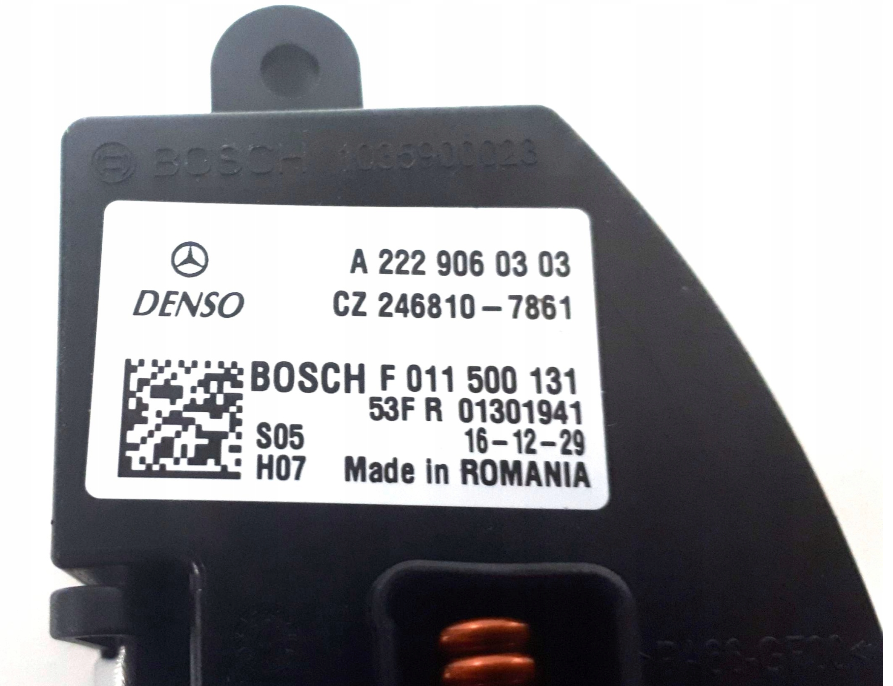 NOWY ORYGINALNY REZYSTOR OPORNIK DMUCHAWY MERCEDES W176 W246 CLA W222 GLA SPRINTER INFINITI Q30 A2229060303