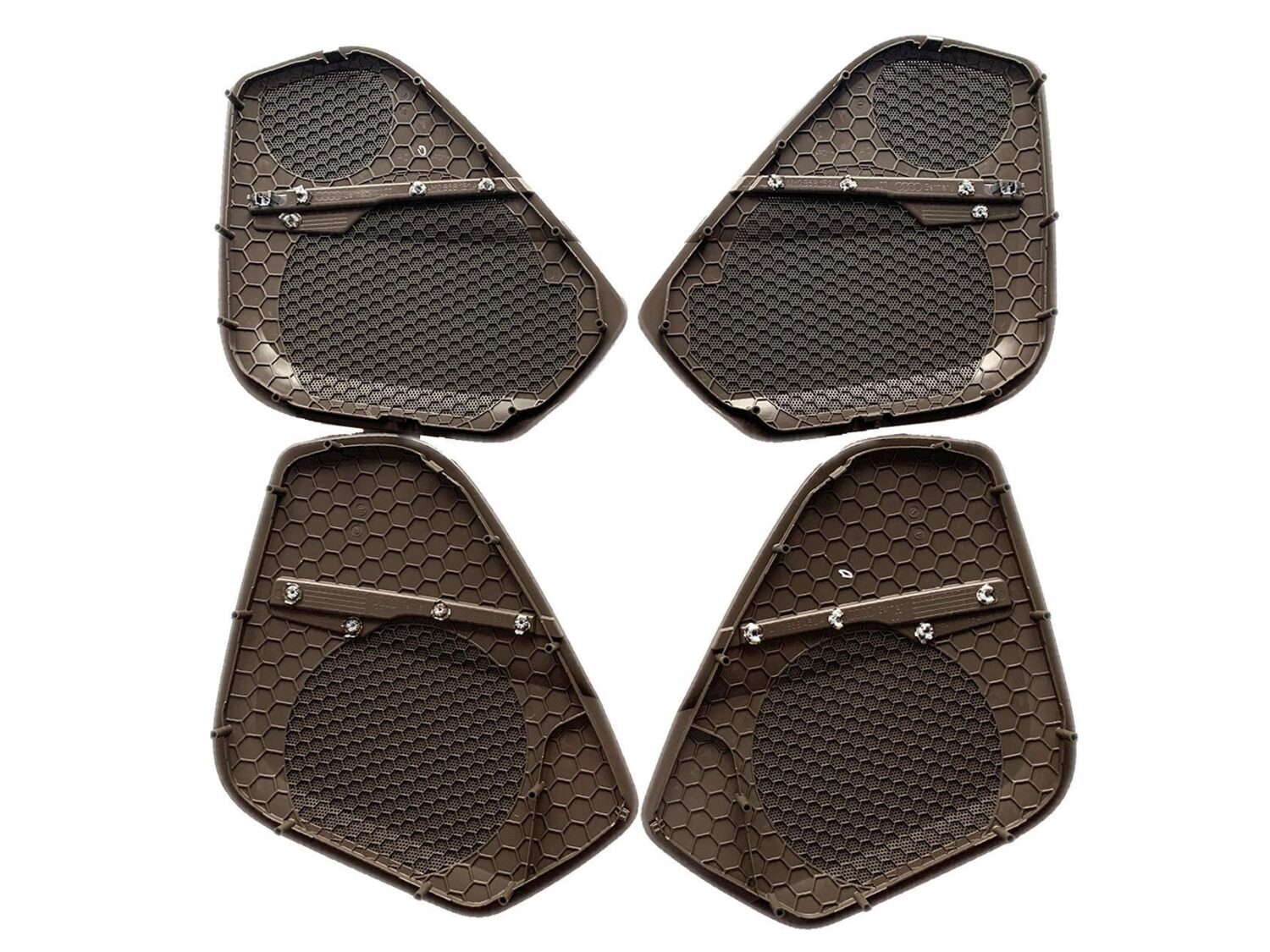 4X NOWE OE BLENDY KRATKA GŁOŚNIKA BOSE BRĄZOWY KOLOR AUDI Q7 4M 2015 - 4M0868452A 4M0868451A