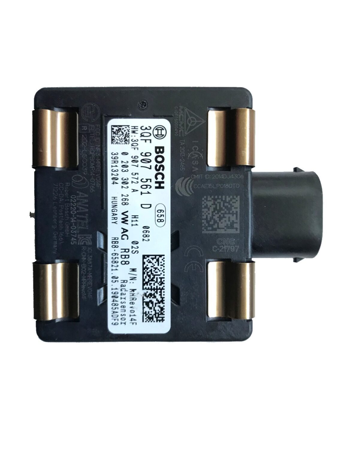 NOWY OE RADAR ACC DISTRONIK SENSOR DYSTANSU VW GOLF VII , E-GOLF , ARTEON , ATLAS , JETTA AUDI E-TRON GT SKODA OCTAVIA 3QF907561D