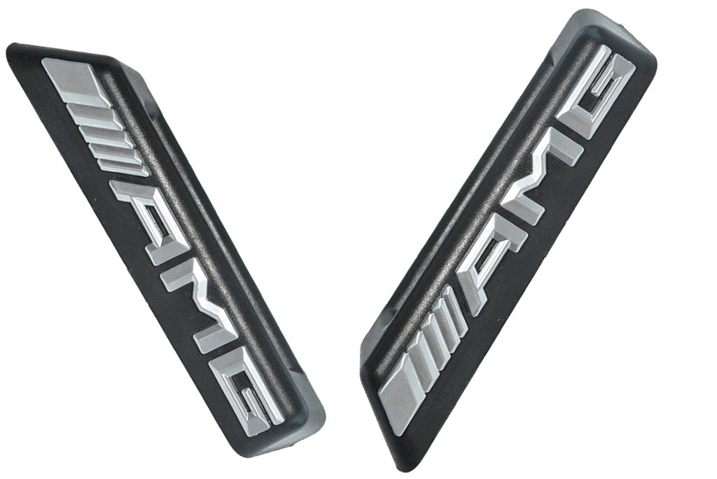 NEW AMG LOGO BADGE FRONT DUMMY EMBLEM MERCEDES W205 C63 W212 W117 C117 CLA45 A45 HAJP0243