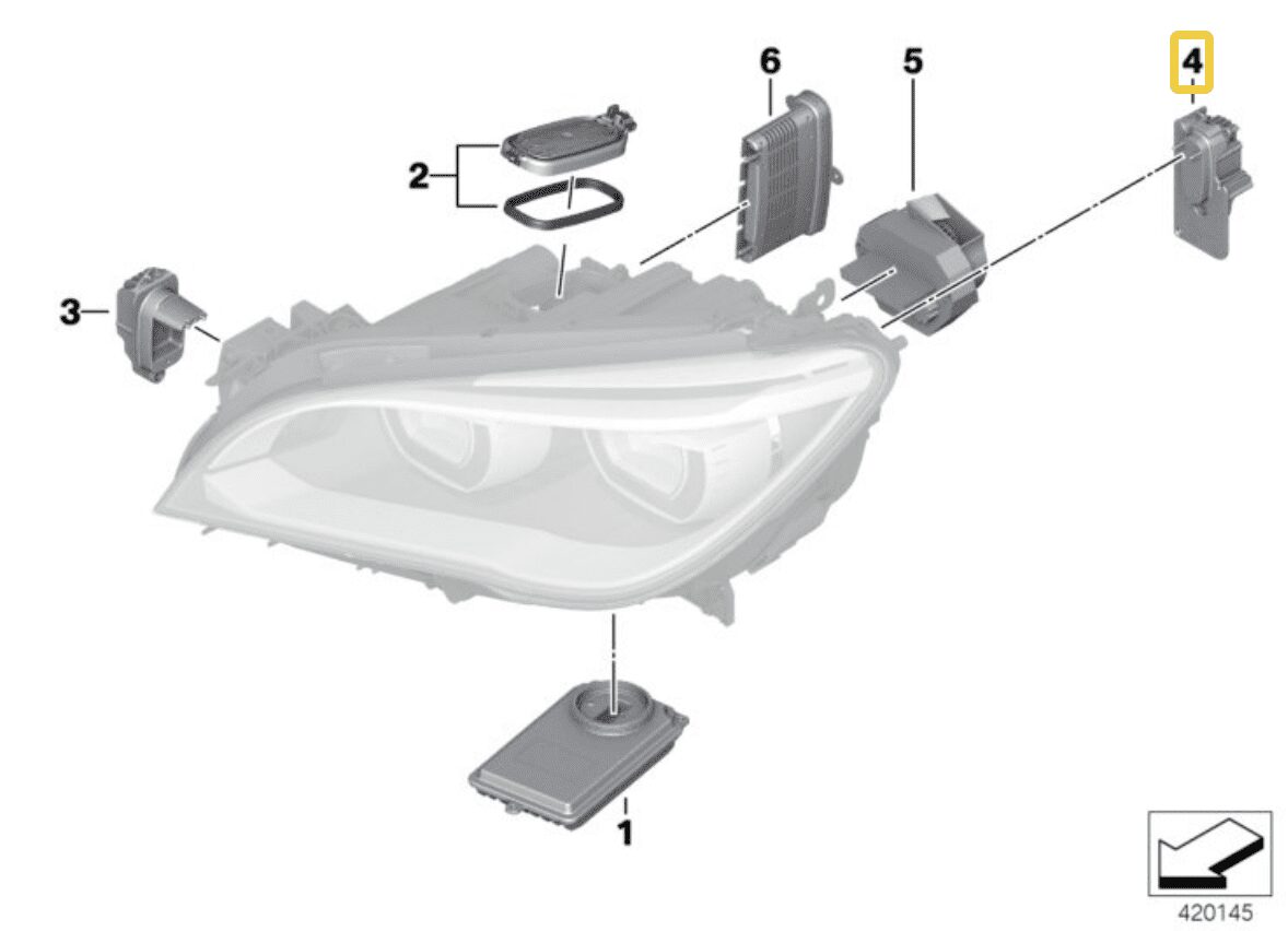 NOWY OE MODUŁ LED KIERUNKOWSKAZ BMW 7 F01 F02 F03 LCI 7339056 - PRAWA STRONA