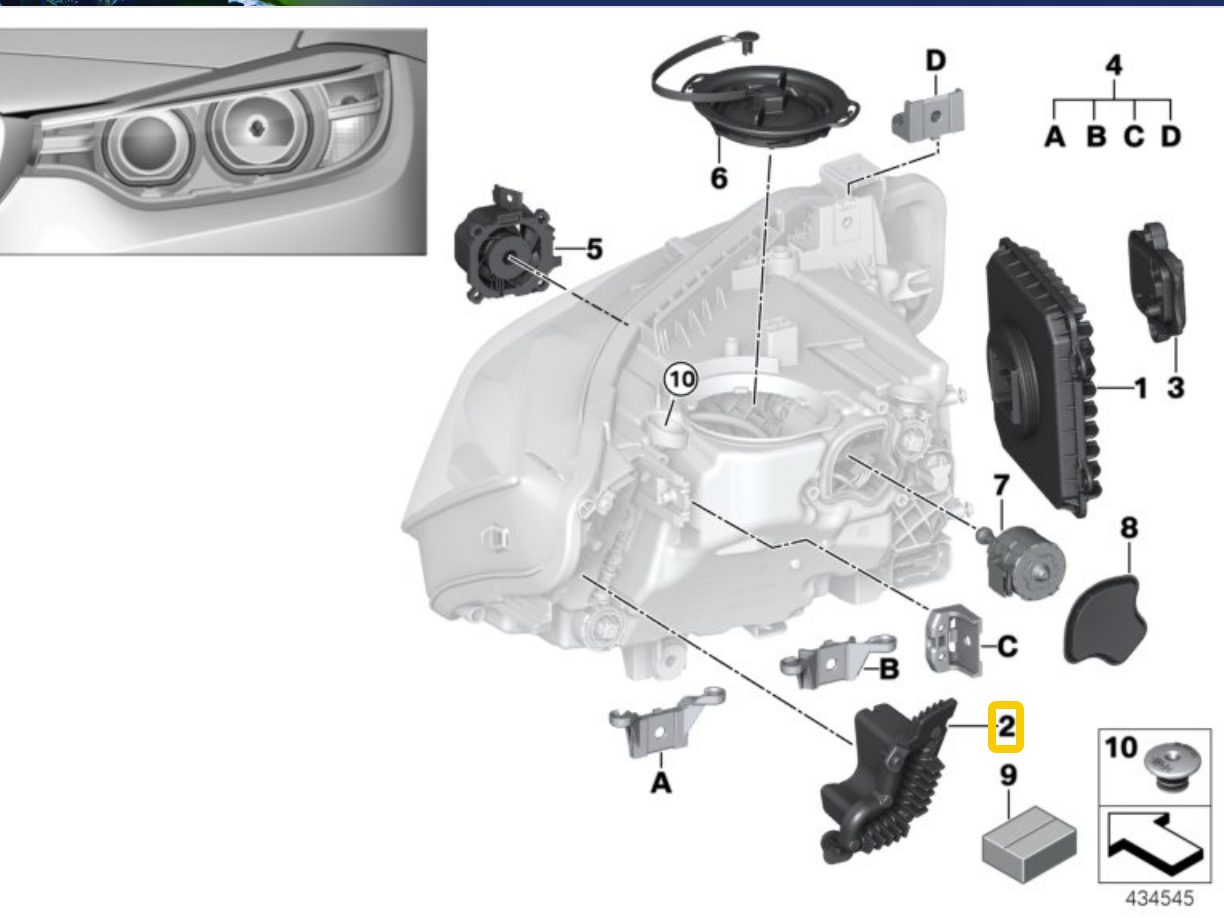 NOVÁ OE SADA 8X MODUL OVLADAČŮ VEDLA BMW 3 F30 F31 LCI 7419620 + 7419619