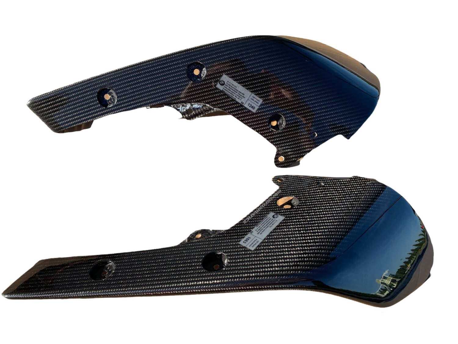 2X NOWE OE CARBON NAKŁADKA NA ZDERZAK SPOILER PRZÓD BMW M-PERFORMANCE M2 F22 F87 F23 51112361671