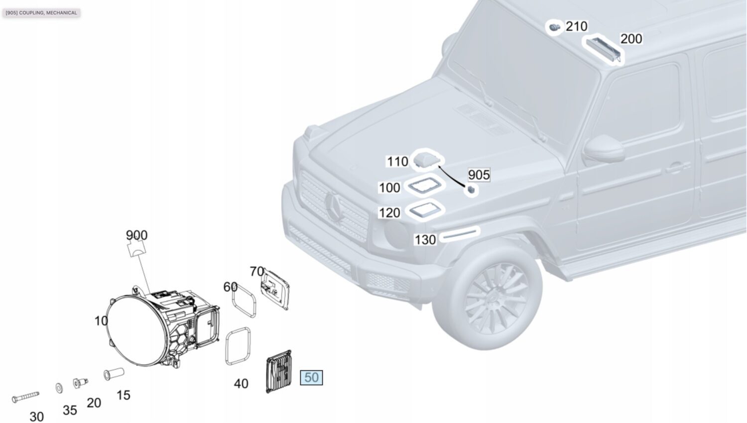 NOWY OE MODUŁ LED STEROWNIK MERCEDES W213 E-KLASA GLE GLS W167 W238 W290 W257 W463 MAYBACH 600 A2139000737