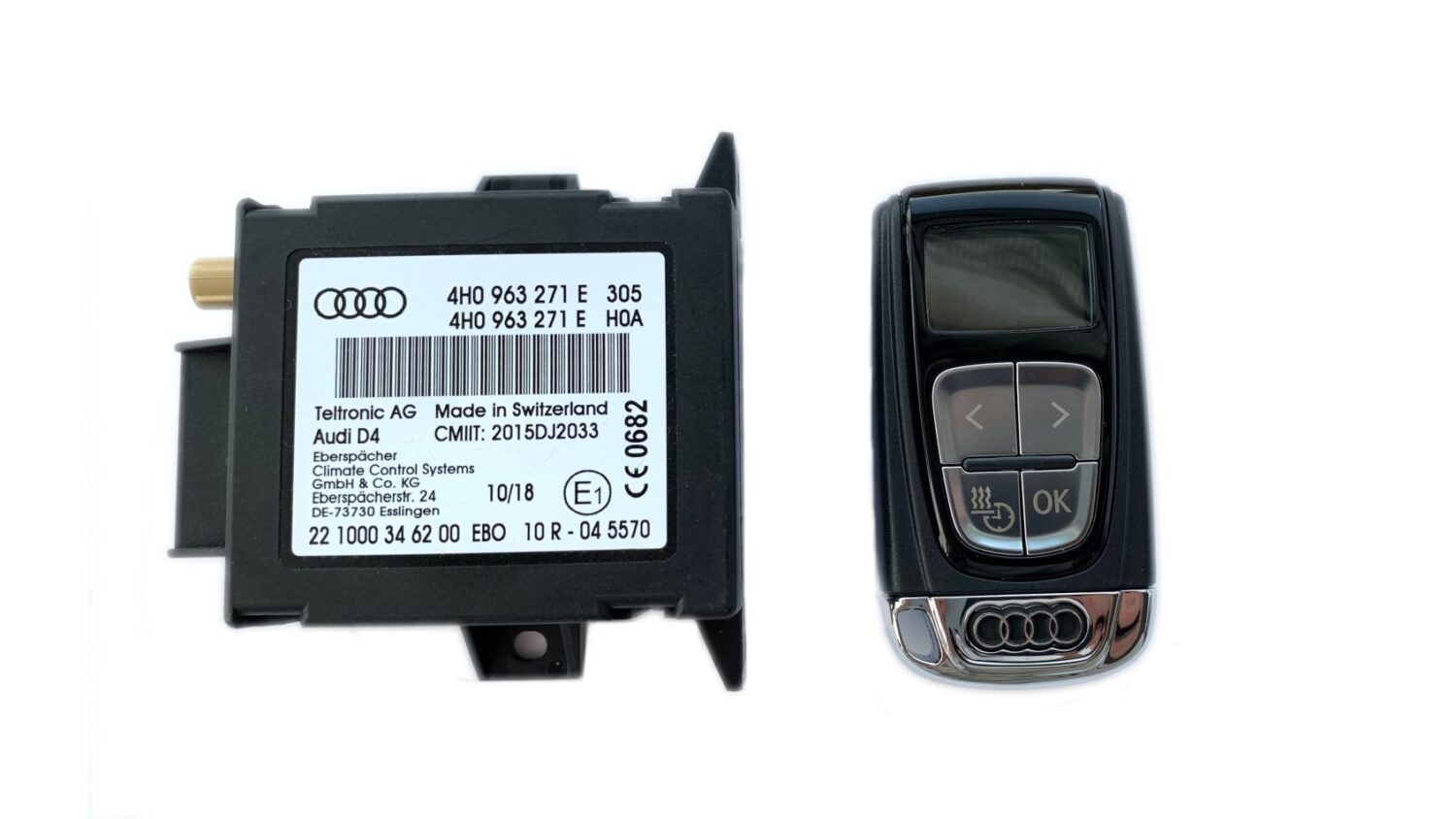 OE PILOT + MODUŁ STEROWNIK ZDALNEGO OGRZEWANIA POSTOJOWEGO WEBASTO AUDI A3 A6 A7 A8 Q5 Q7 Q8 4H0963271E 4H0963511C