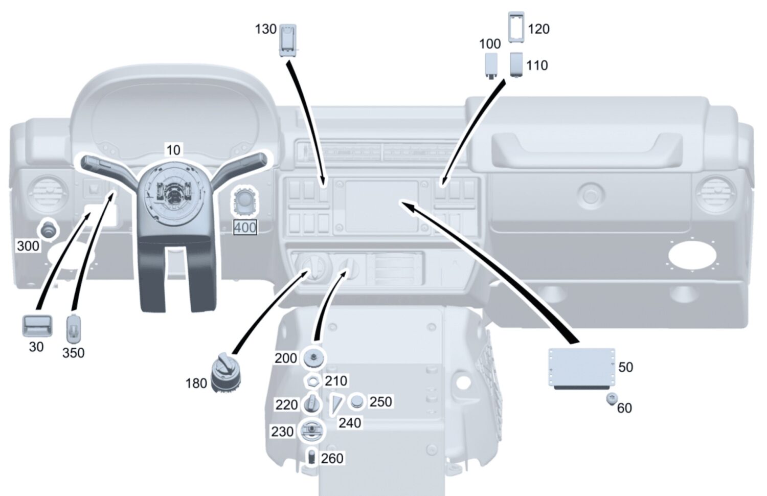 NOWY OE PRZYCISK WŁĄCZNIK ENGINE START STOP MERCEDES W118 CLA W177 A , B W247 W464 G-KLASSE W907 W910 SPRINTER A1779051201