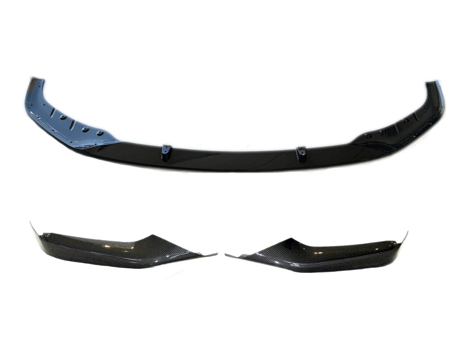 NEW OE CARBON COMPLETE SET BUMPER OVERLAY DIFFUSER REAR SPOILER + FRONT SPOILER BMW 5 G30 51112414135