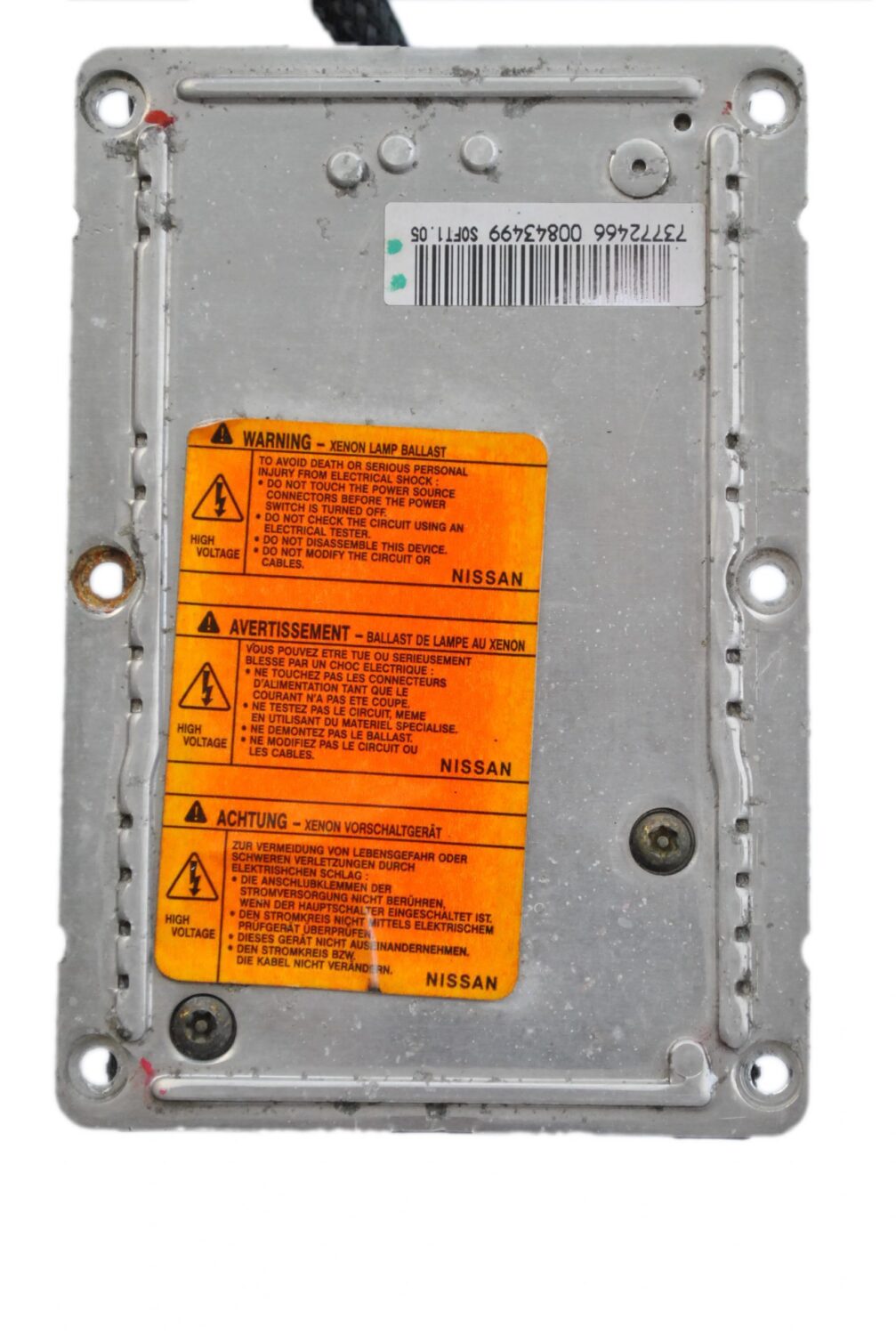 OE UŻYWANA XENON PRZETWORNICA VALEO 6-PIN Z KABLEM VW LUPO AUDI A4 RS4 PEUGEOT 607 RENAULT LAGUNA 2 NISSAN PRIMIERA P11 89002070