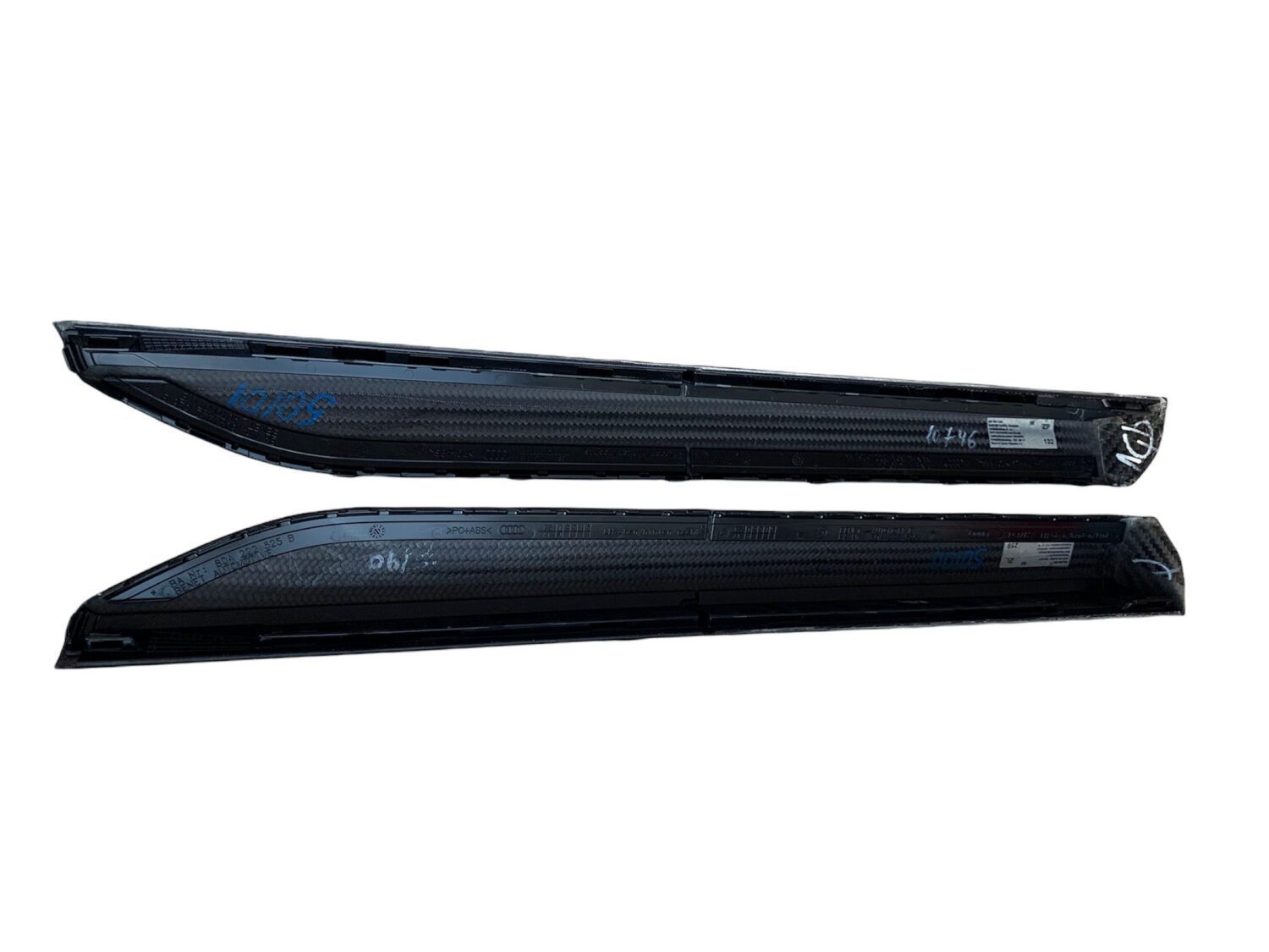 2X NOWE ORYGINALNE LISTWY LISTWA DRZWI CARBON AUDI Q5 SQ5 2017-2021 80A 80A853525 80A222526B 80A222525B
