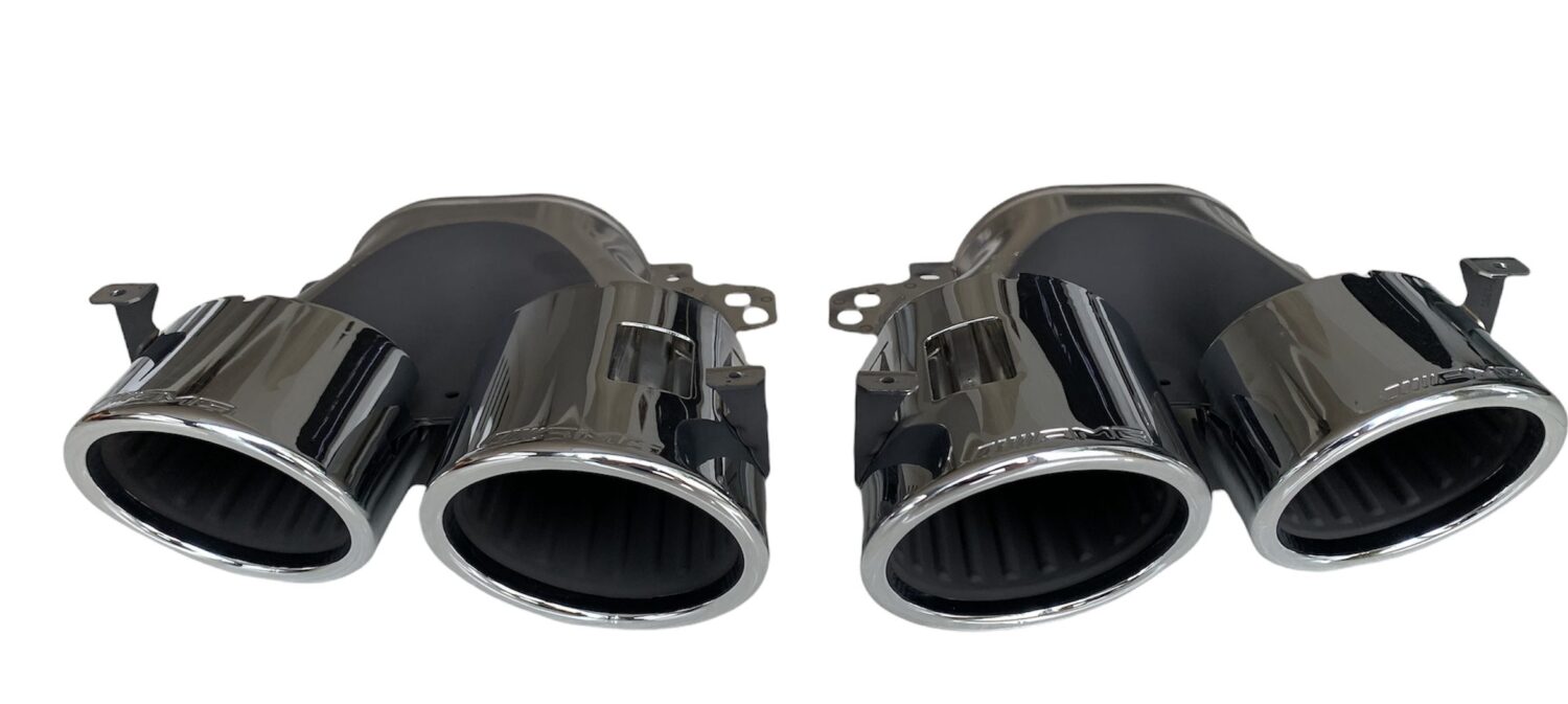 2X NEW EXHAUST TIP MERCEDES A45 S AMG W177 GT53 W290 GLA CLA GLE53 W167 GT 53 A0004901300 A0004901400