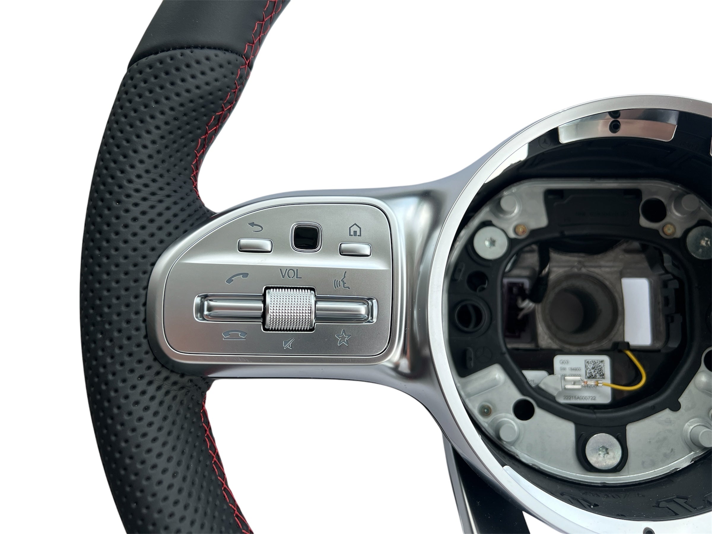 NUOVO VOLANTE ORIGINALE NERO IN PELLE MULTIFUNZIONE MERCEDES GLC X253 C253 CLA C118 W177 GL A0994647903
