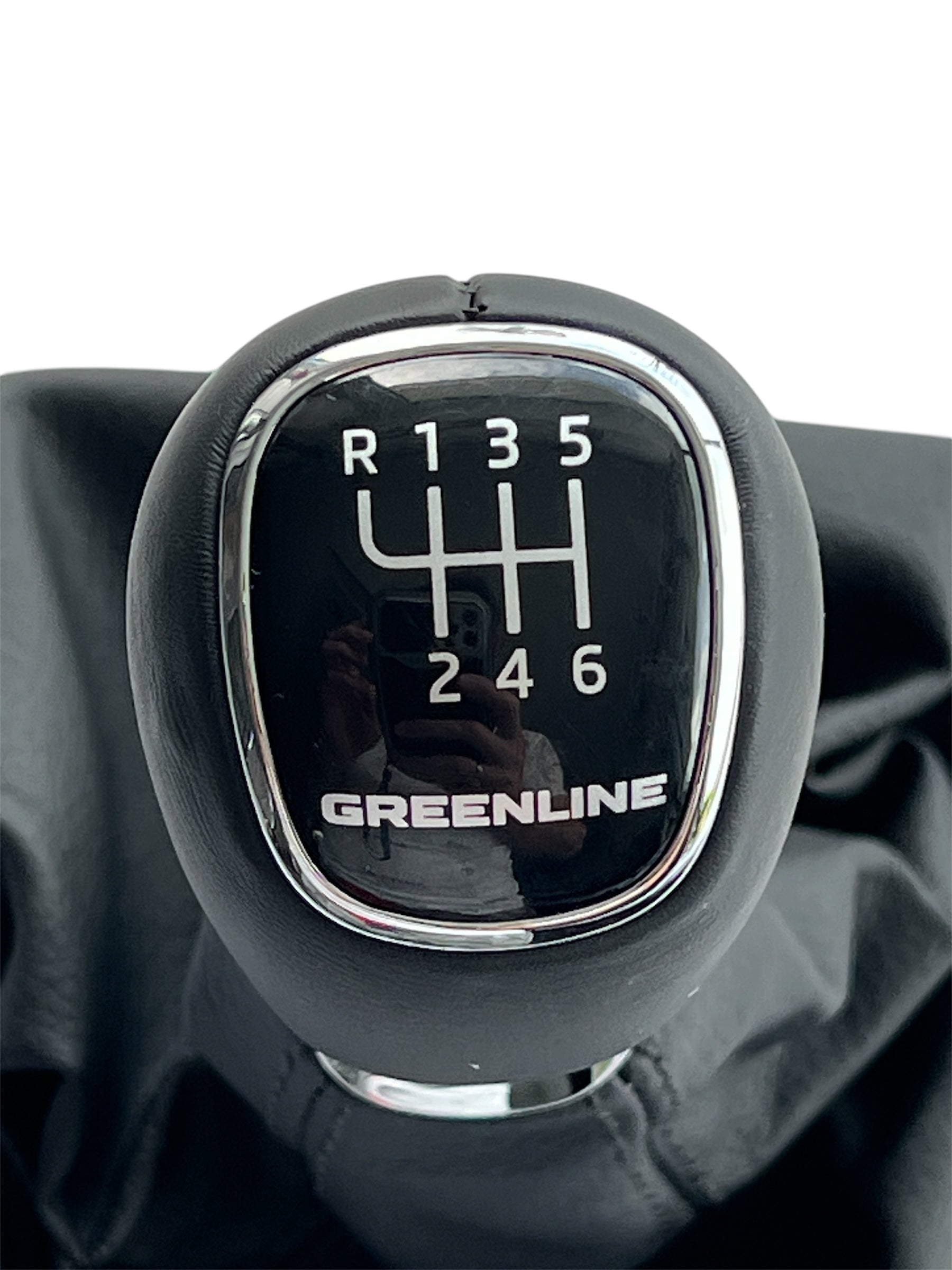 NOWA ORYGINALNA GAŁKA ZMIANY BIEGÓW CZARNA SKÓRA GREENLINE 6-BIEGOWA SKODA OCTAVIA III 5E0711141