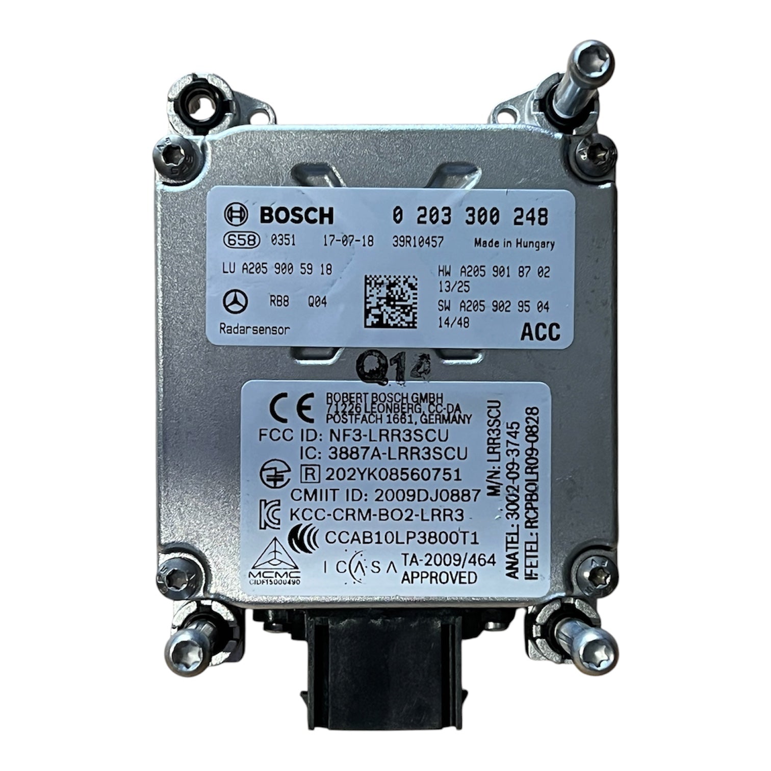 NUOVO OE SENSORE RADAR ACC DISTRONIC MERCEDES C W205 GLC W253 A2059005918 0203300248