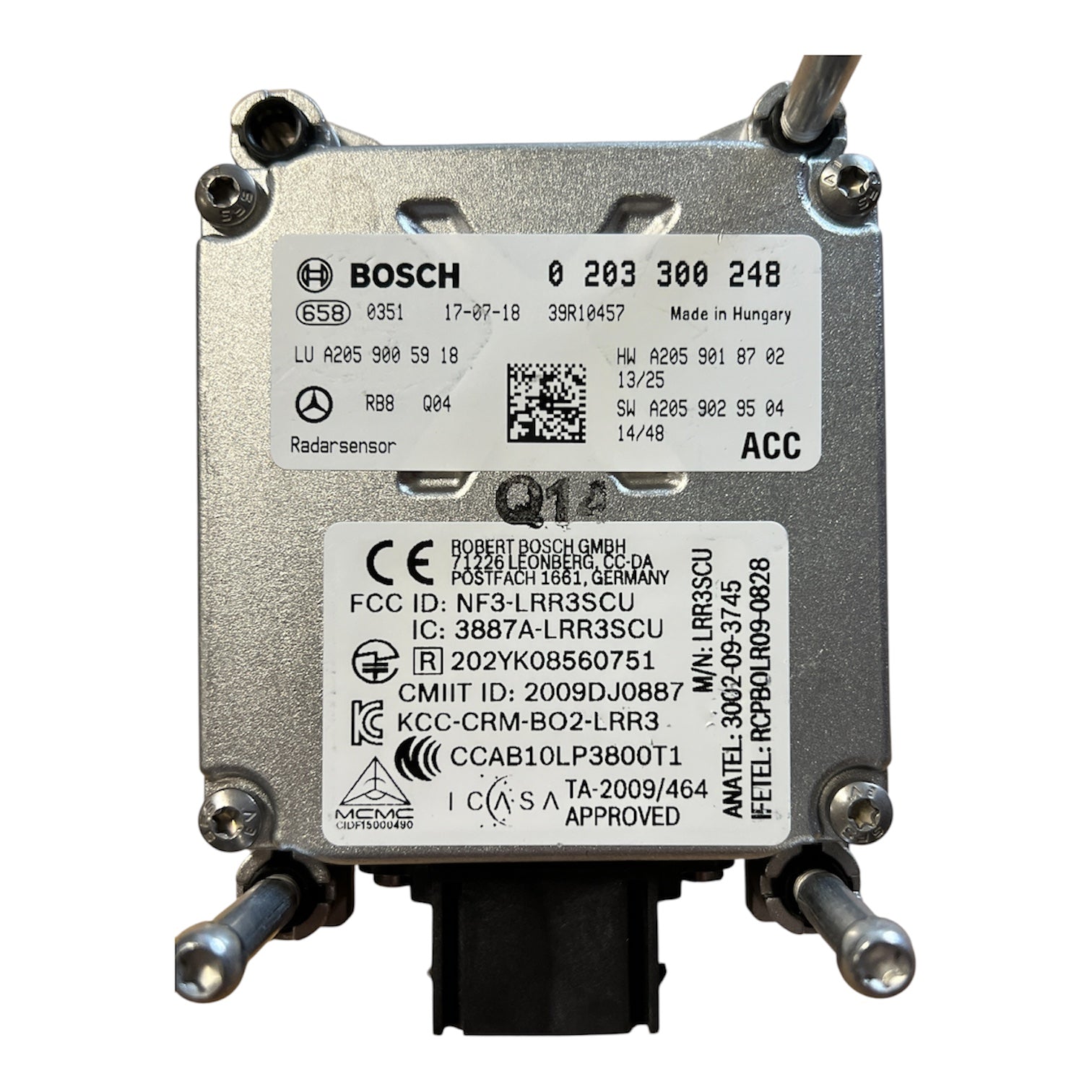 NUOVO OE SENSORE RADAR ACC DISTRONIC MERCEDES C W205 GLC W253 A2059005918 0203300248