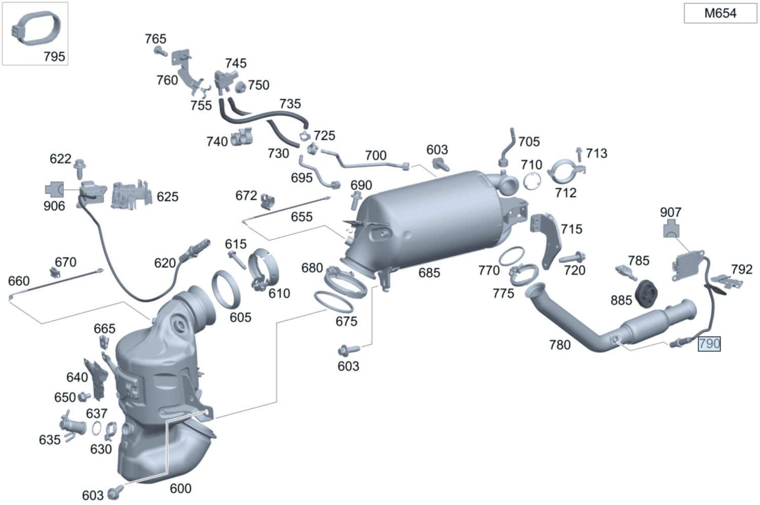 NUOVO OE SONDA LAMBDA NOX MERCEDES W205 CLS A W177 GLE CLA W118 A118 V-CLASS W447 SPRINTER W910 A0009053109
