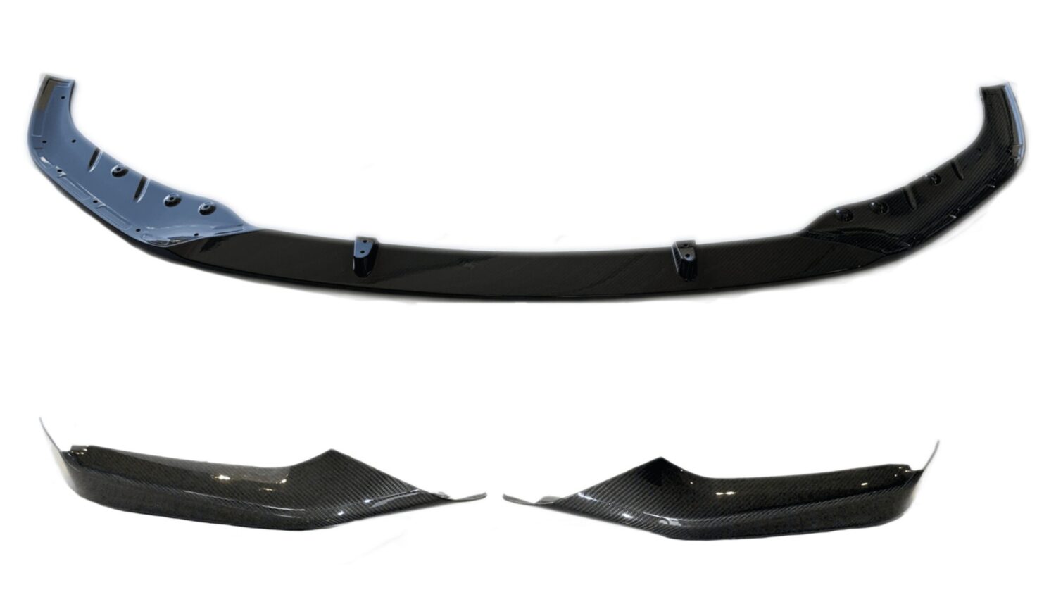 NEW OE CARBON COMPLETE SET BUMPER OVERLAY DIFFUSER REAR SPOILER + FRONT SPOILER BMW 5 G30 51112414135