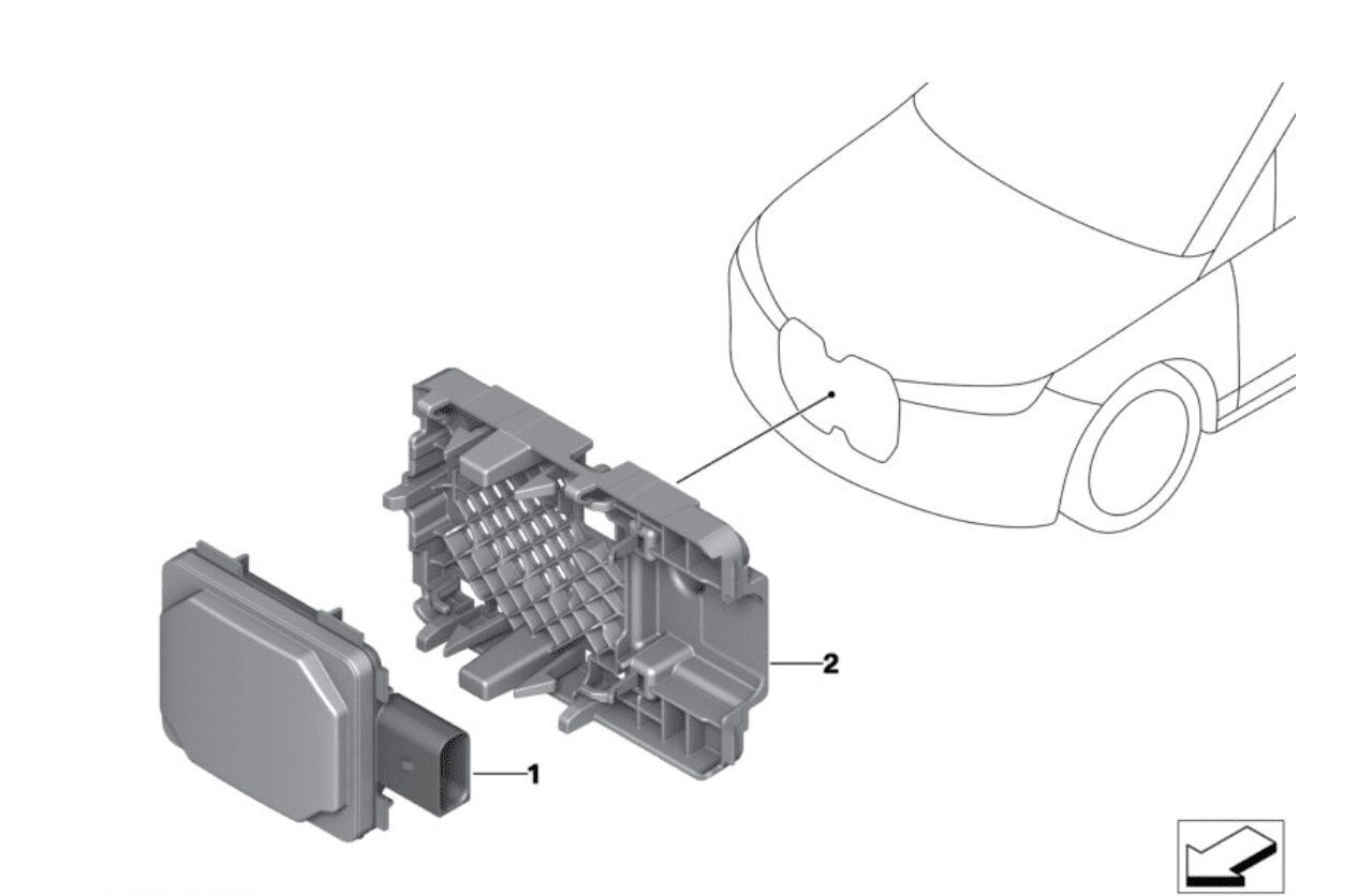 NEW OEM GENUINE BMW ACC RADAR 66315A52CF9-01 MMR-30 5 G60 7 i7 G70 2 U06 Serie X U11 X1 / X2 iX I20 U06 U11 G05 G06 G07 - 5A52CF9