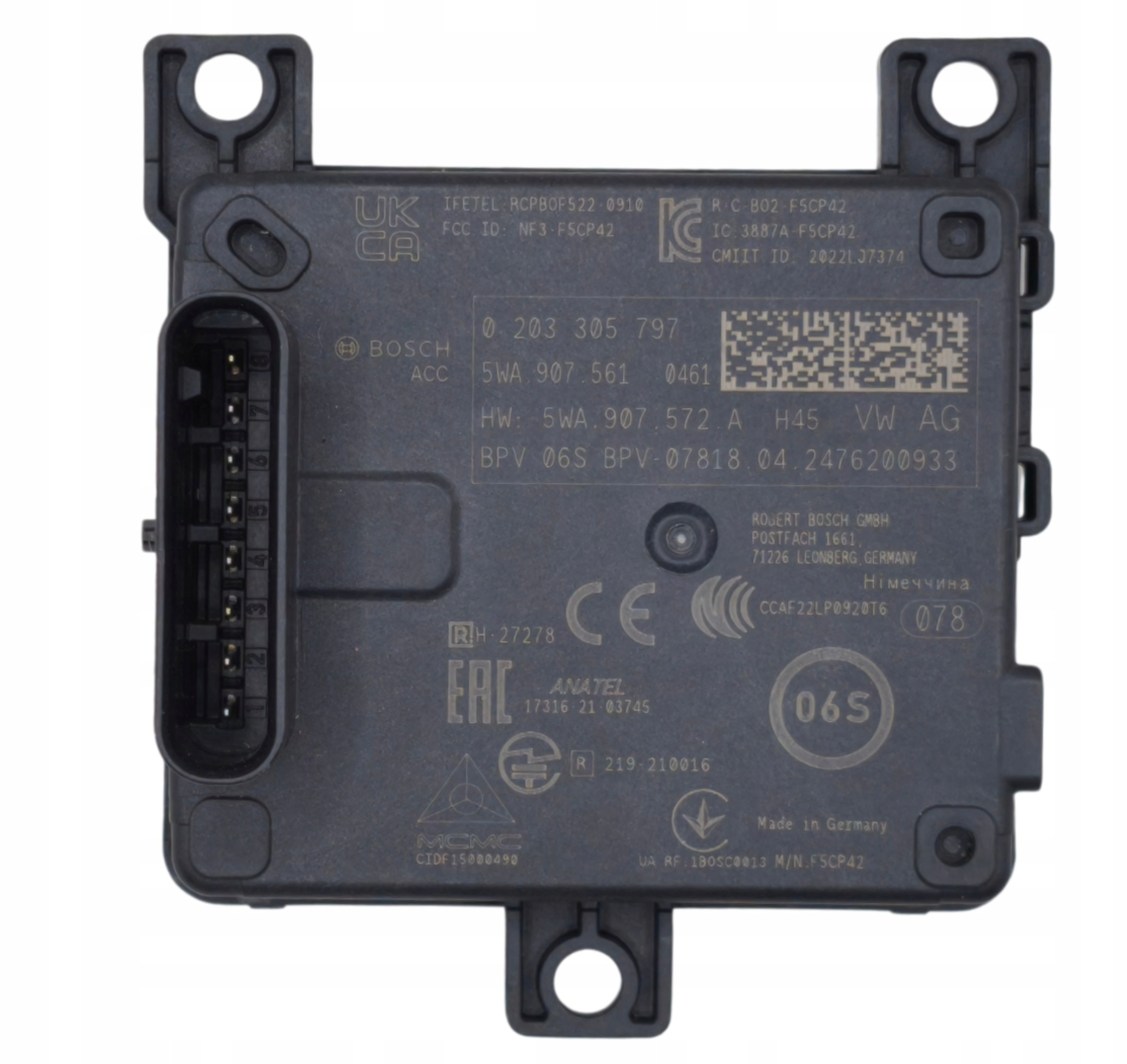 NOWY ORYGINALNY RADAR CZUJNIK ACC AUDI A3 8Y RS3 CUPRA VW GOLF 8 CADDY SEAT 5WA907561