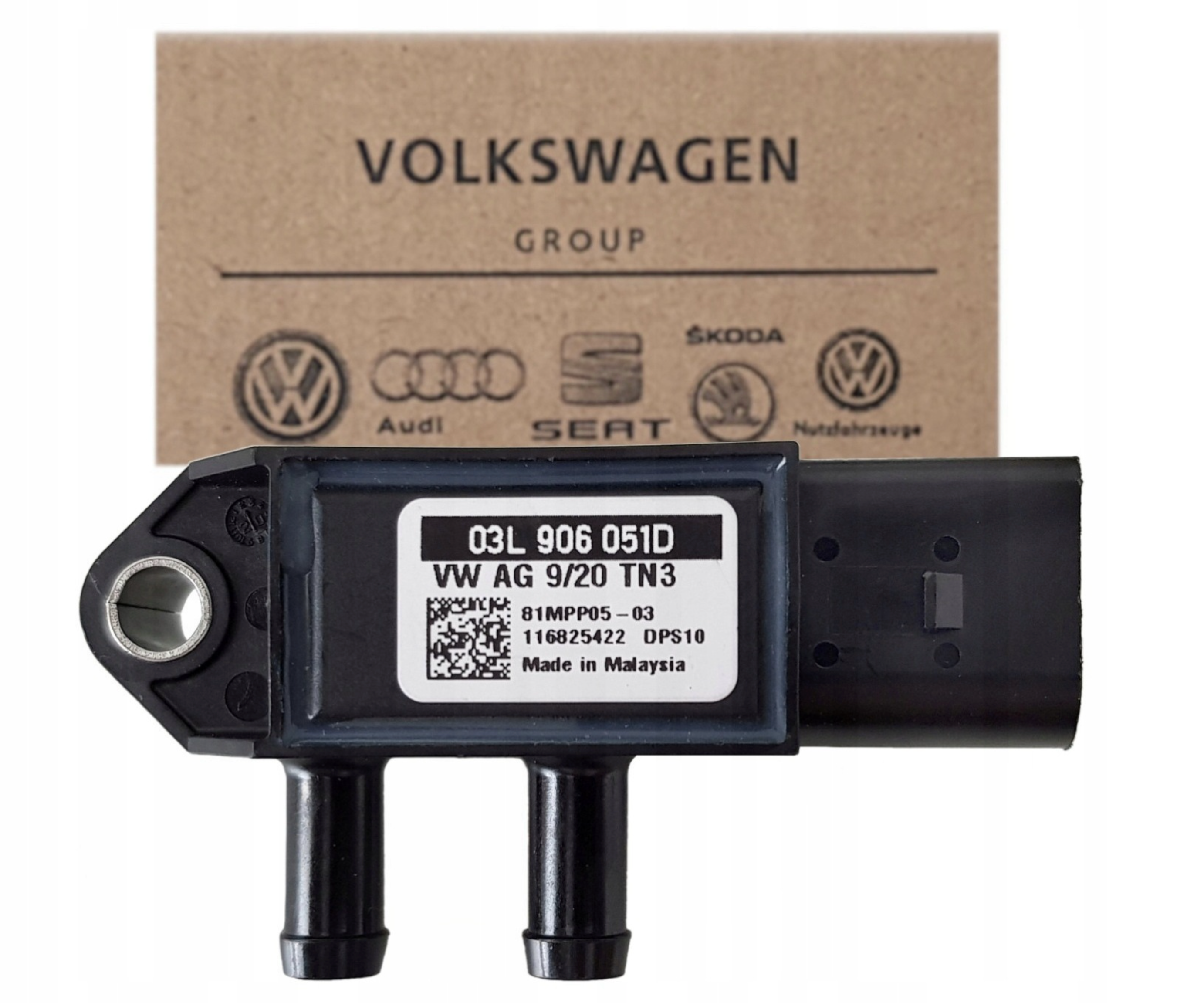 CZUJNIK CIŚNIENIE DPF VW SKODA AUDI A3 A4 Q5 SEAT 03L906051B, 03L906051D